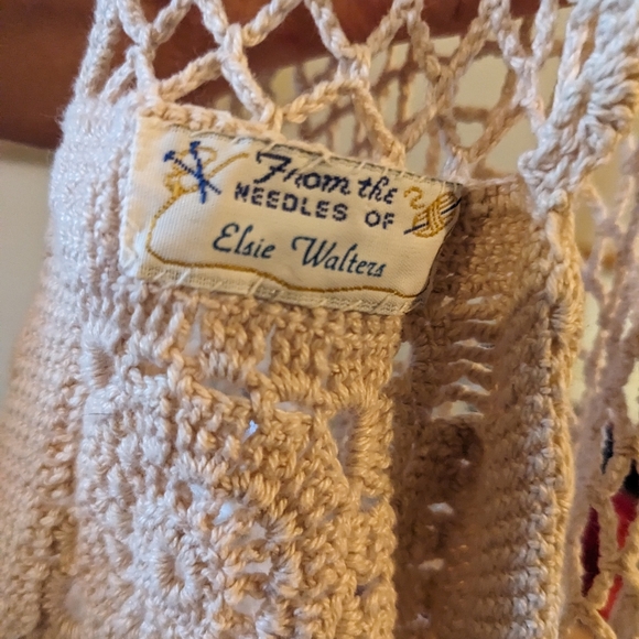 Handmade crochet cotton vest - Picture 3 of 4